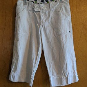 Girls Roxy White Capris Size 5